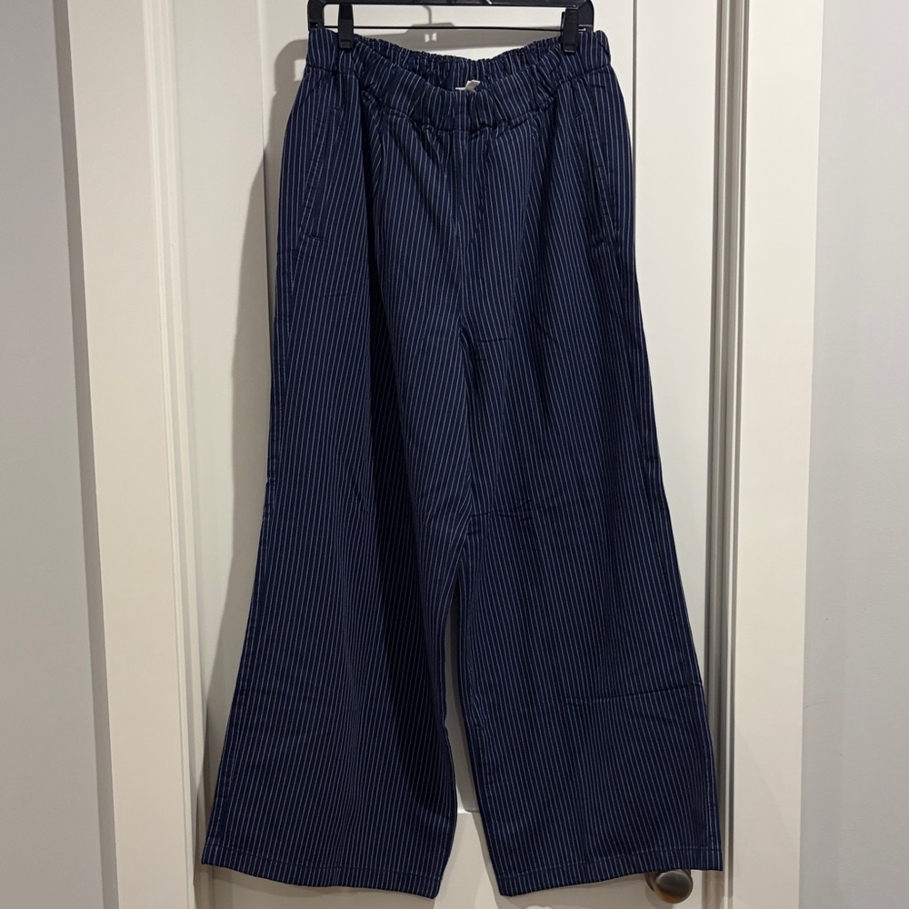 Aerie Women's Navy Striped Joggers